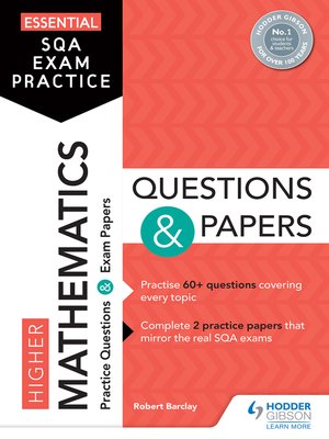 cover image of Essential SQA Exam Practice: Higher Mathematics Questions and Papers